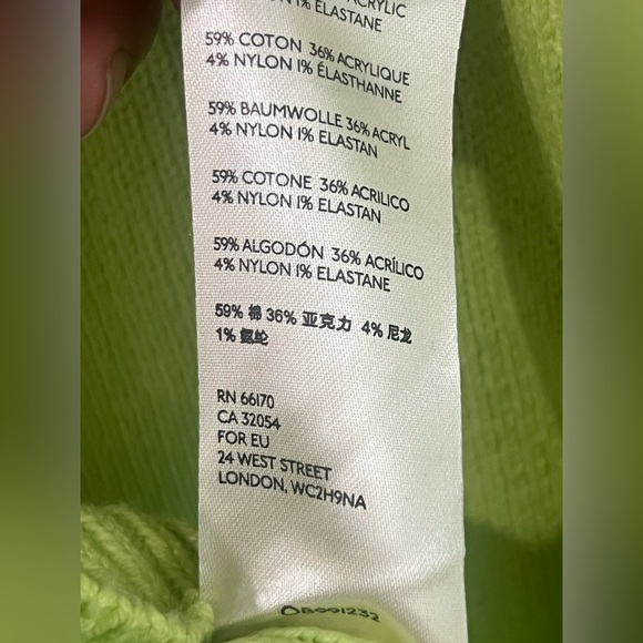 Free People Womens Easy Street Ribbed Knit Tunic Sweater Top Med Citron Green - Picture 6 of 13